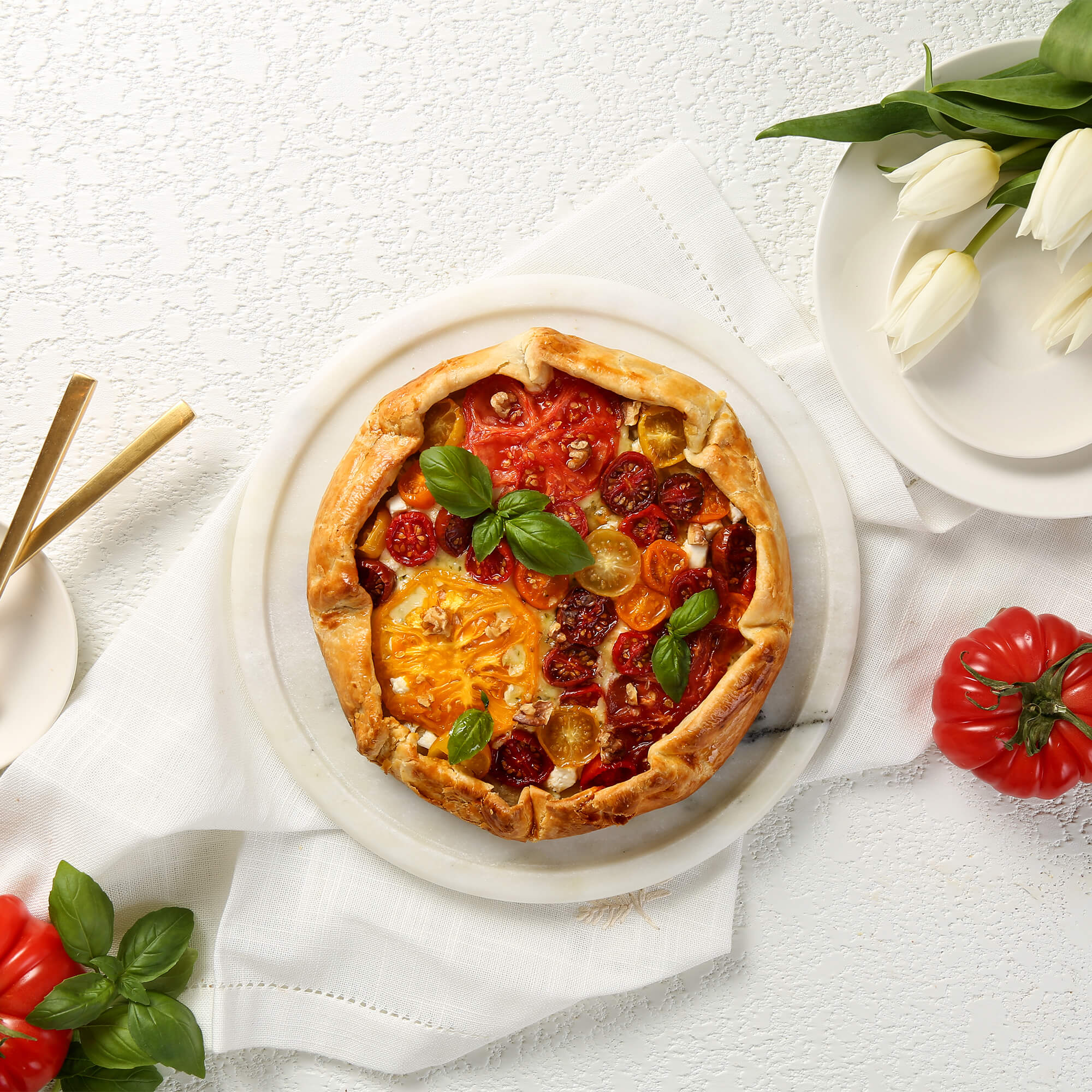 Tomato Basil Galette